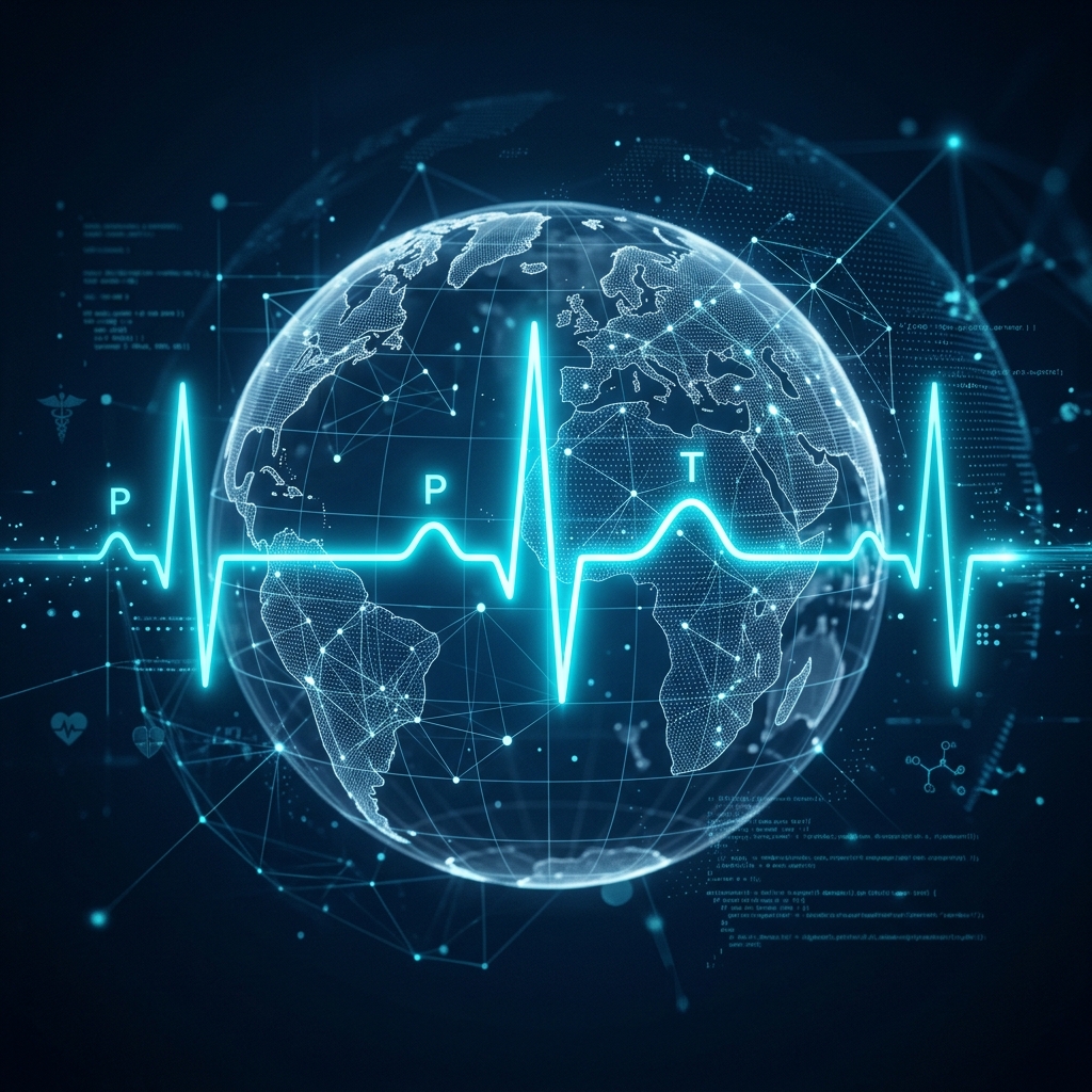 Luminous Intelligence EKG Globe